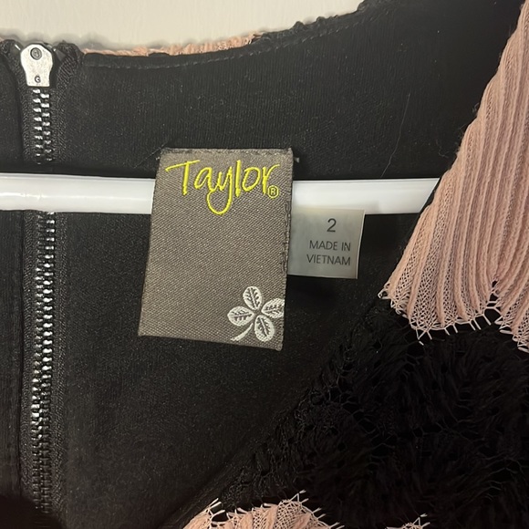 Taylor pink and black cocktail dress - Picture 7 of 7